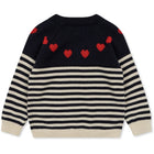 Konges Sløjd Heart meriinovillane kampsun, Stripe