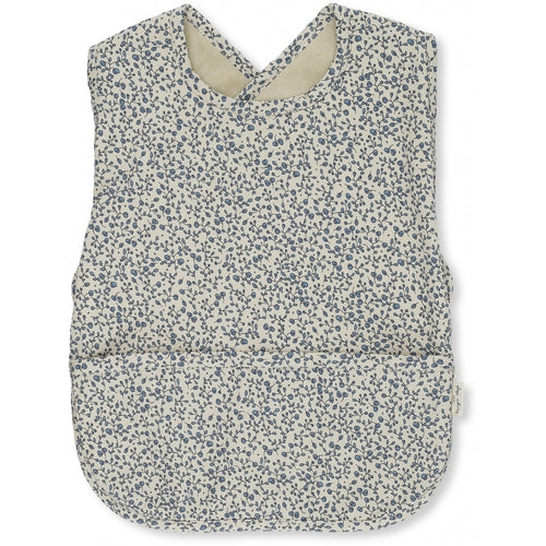 Konges Sløjd Comea big bib - Blue Blossom Mist, taskuga