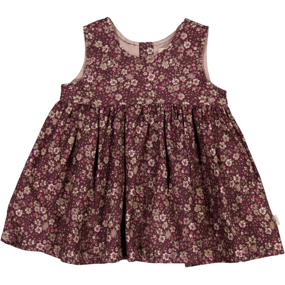 Wheat Pinafore Wrinkles kleit baby, mulberry flowers