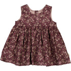 Wheat Pinafore Wrinkles kleit baby, mulberry flowers