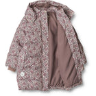 Wheat Yrsa parka, pale lilac berries