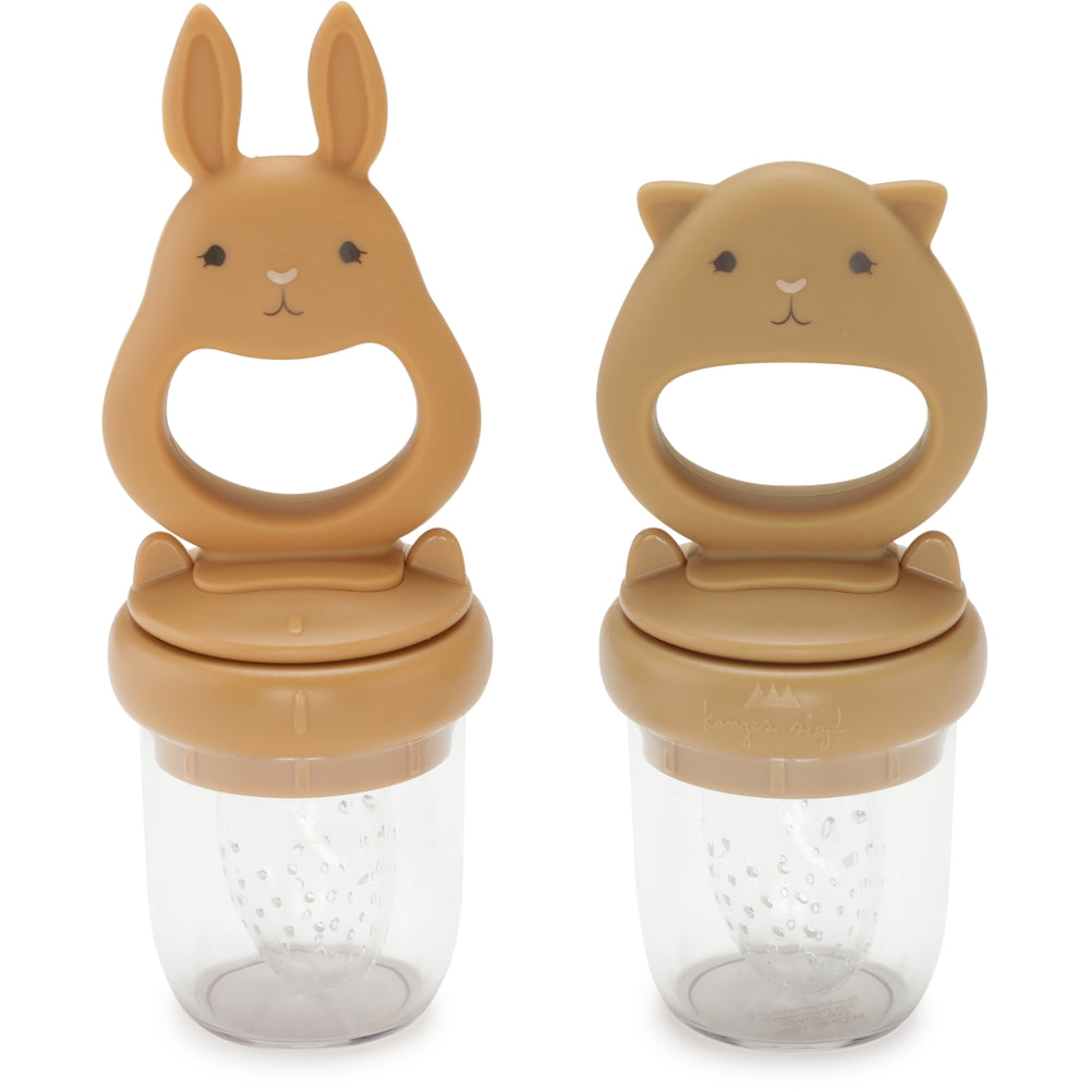 Konges Sløjd silikoonist puuviljalutt Bunny, Almond/Terracotta