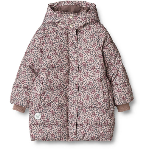 Wheat Yrsa parka, pale lilac berries