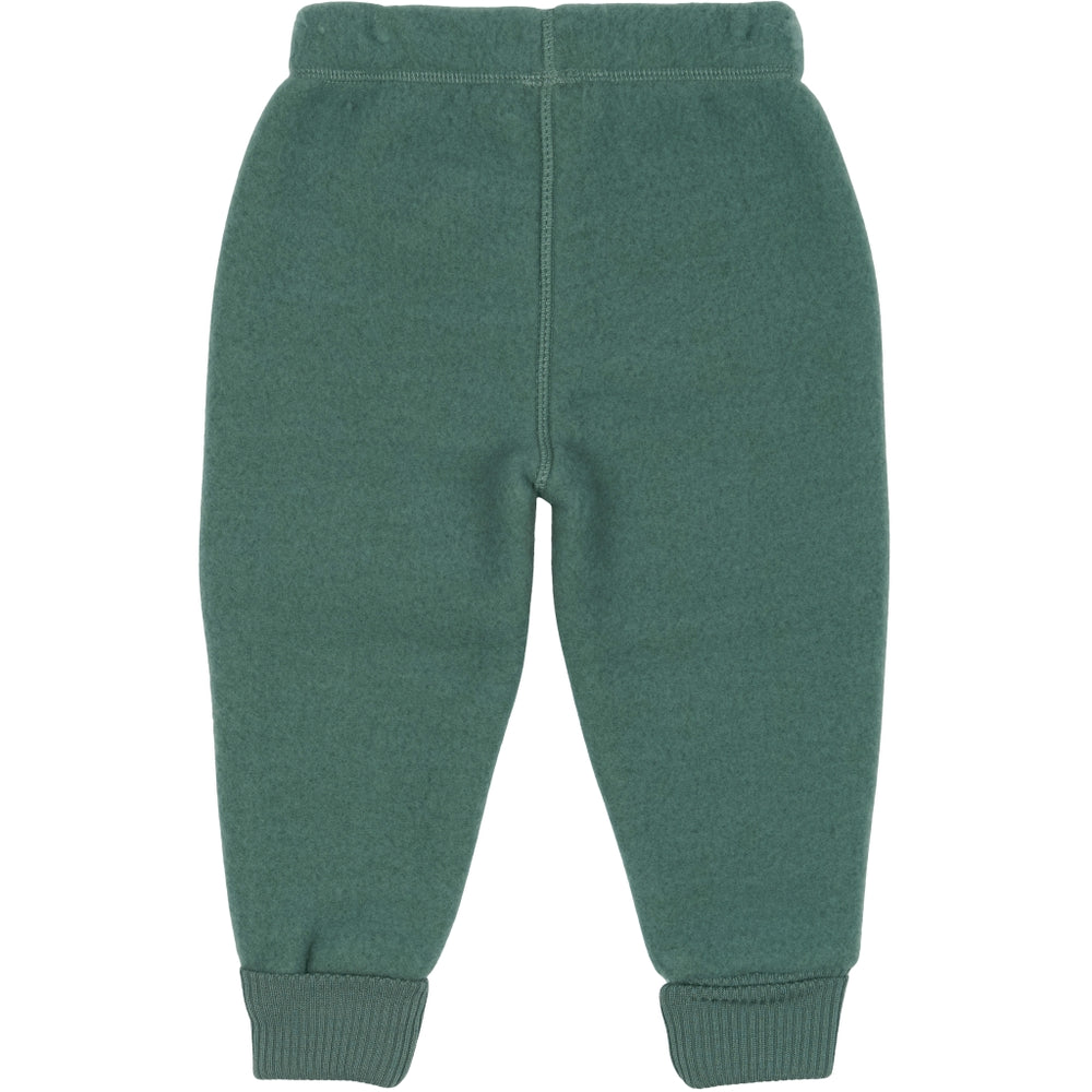 Mikk-Line Meriinovillasest fliisist püksid, balsam green