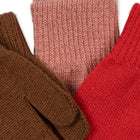 Konges Slojd kinnaste 3-pakk FILLA- ROSE/PECAN/SCARLET