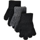 Mikk-Line lambavillaga sõrmikud, 3 pakk, black/antrazite/black