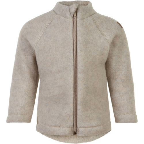 Mikk-Line meriinofliisist jakk, melange offwhite