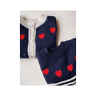 Konges Sløjd Heart meriinovillane kampsun, Stripe