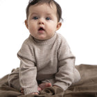Minimalisma meriinovillane kampsun Delmar 0-5y, light grey