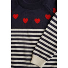 Konges Sløjd Heart meriinovillane kampsun, Stripe