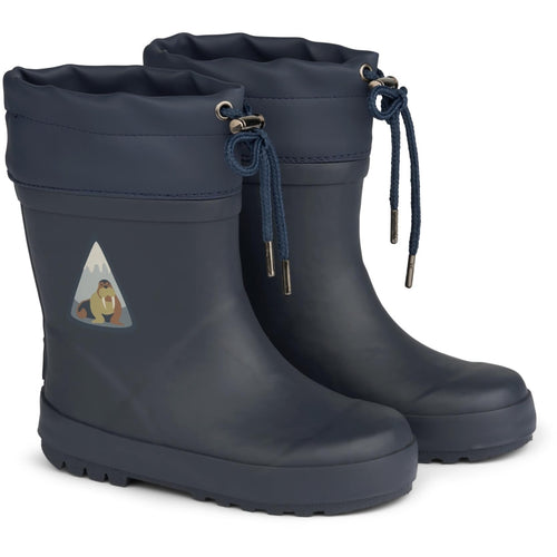 Wheat sooja voodriga kummikud, navy