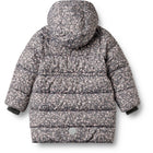 Wheat Laste talvejope - Puffer Coat Yrsa, dark charcoal flowers