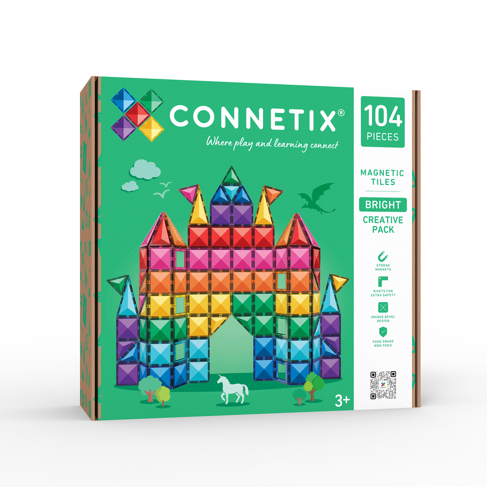 CONNETIX Bright Creative Pack, 104-osaline magnetklotside komplekt