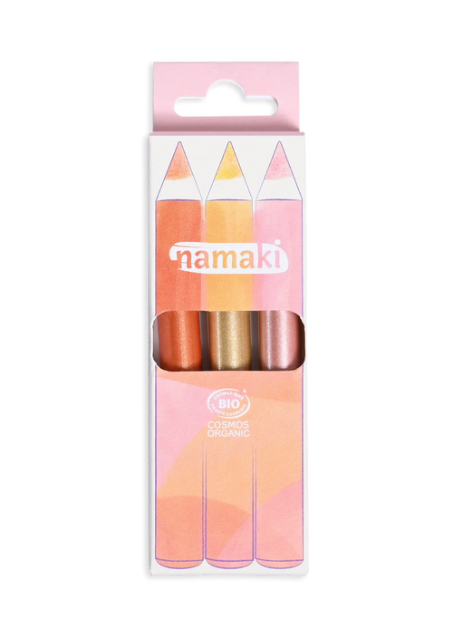 NAMAKI Glitter jumestuspliiatsid Sunshine, 3tk