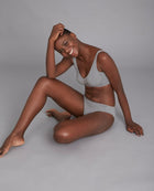 Boody aluspüksid Classic Bikini, light grey marle