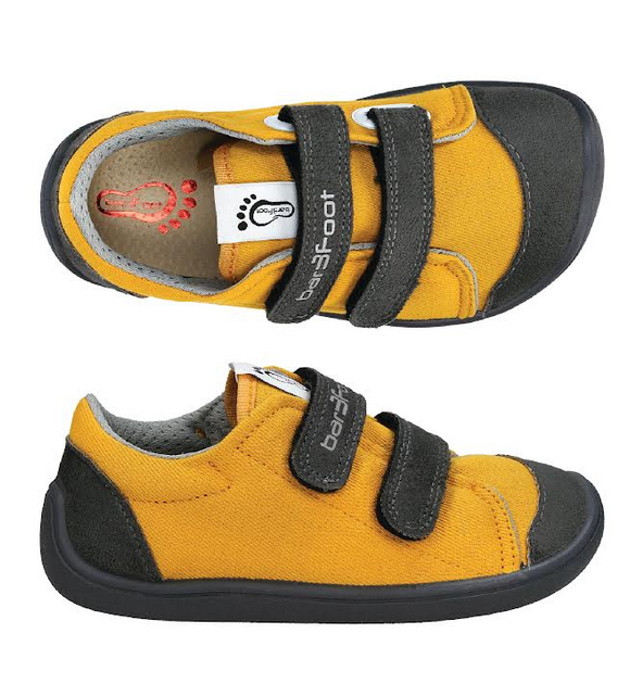 3F Bar3foot tekstiilist tossud, honey yellow/grey