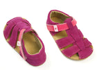 EF Barefoot nahast sandaalid, lilla