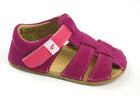 EF Barefoot nahast sandaalid, lilla