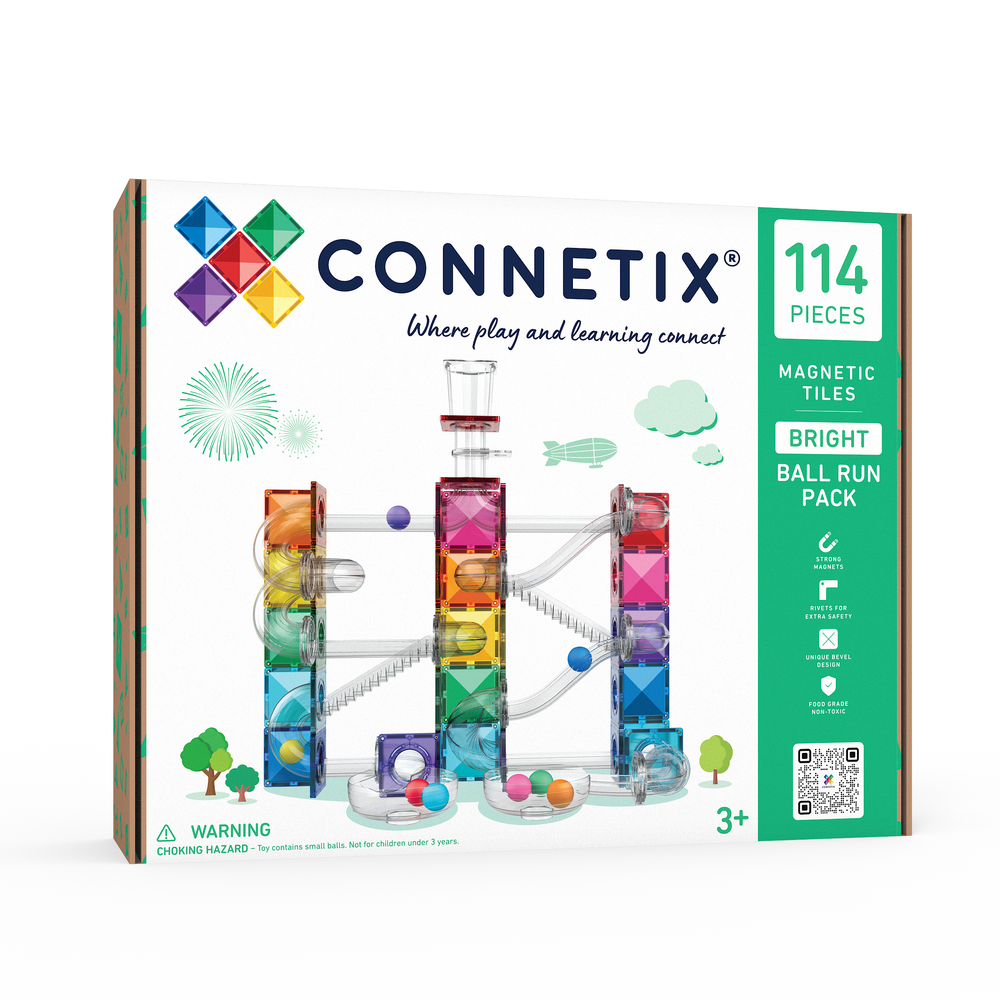 CONNETIX Ball Run Bright Pack, 114-osaline palliraja komplekt