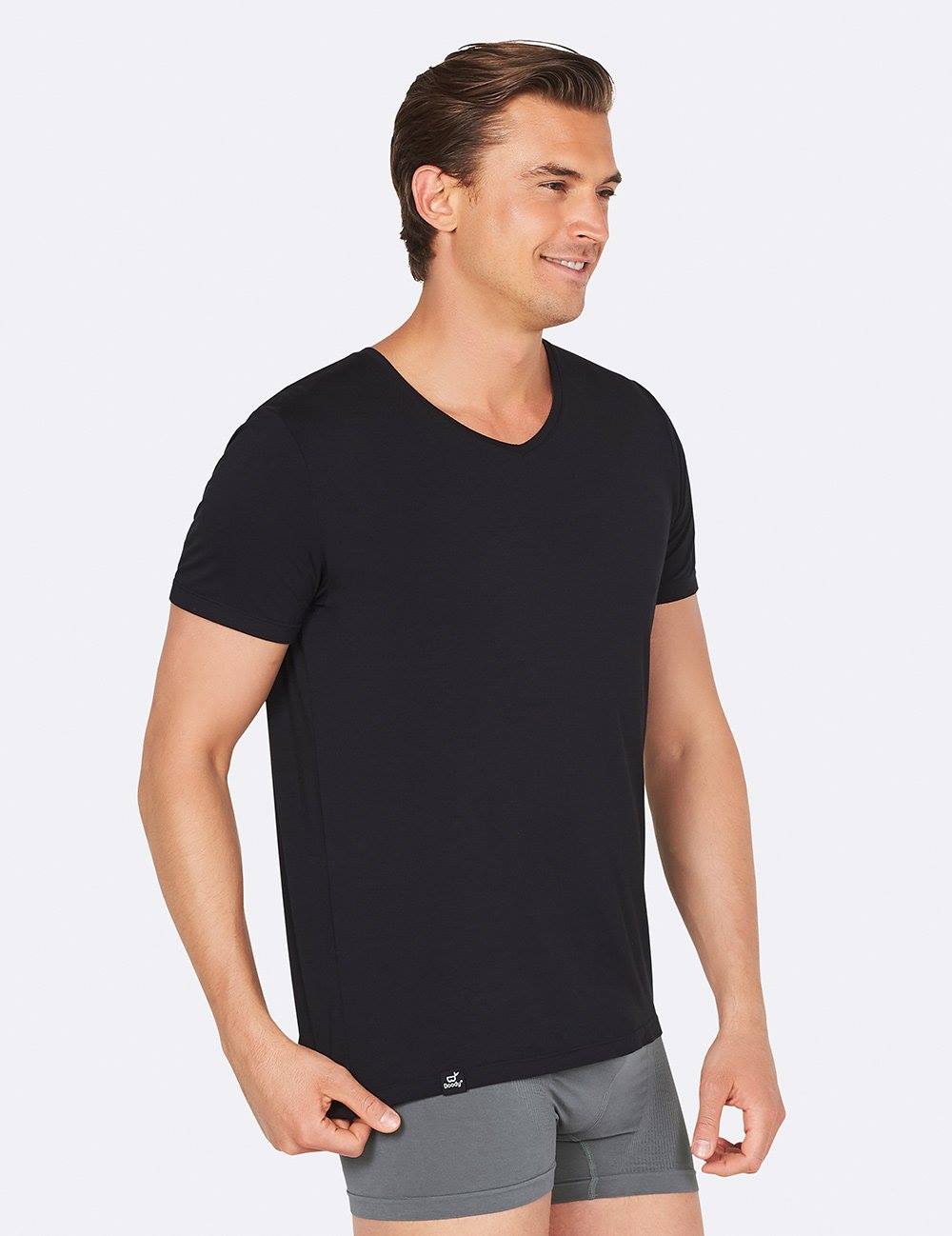 Boody V-Neck T-Shirt, black