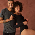 Boody Long Sleeve Bodysuit, black