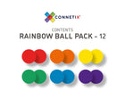 Connetix, 12 tk Rainbow Replacement Ball Pack