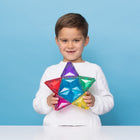 Connetix Rainbow Light Star Pack 28 pc, laetava valgustusega magnetklotsid! ✨