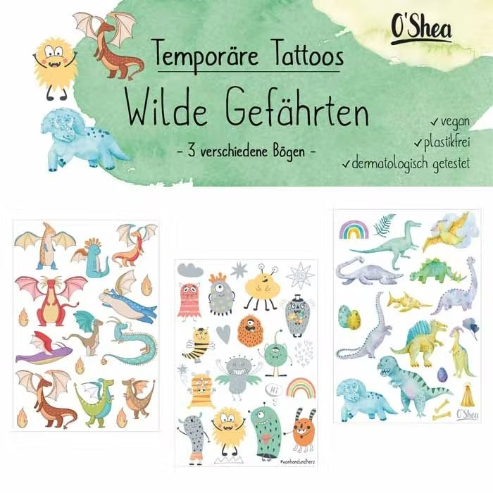 Lipfein ajutine tattoo, Metsikud kaaslased