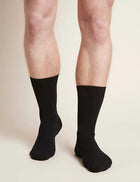 Boody Men`s Everyday Crew Socks, black