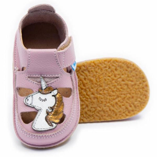 Dodo nahast barefoot-sandaalid, ükssarvik/cameo