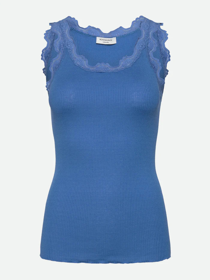 Rosemunde Babette siidist särgik, french blue