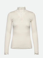 Rosemunde pitsiga siidist pluus, ivory