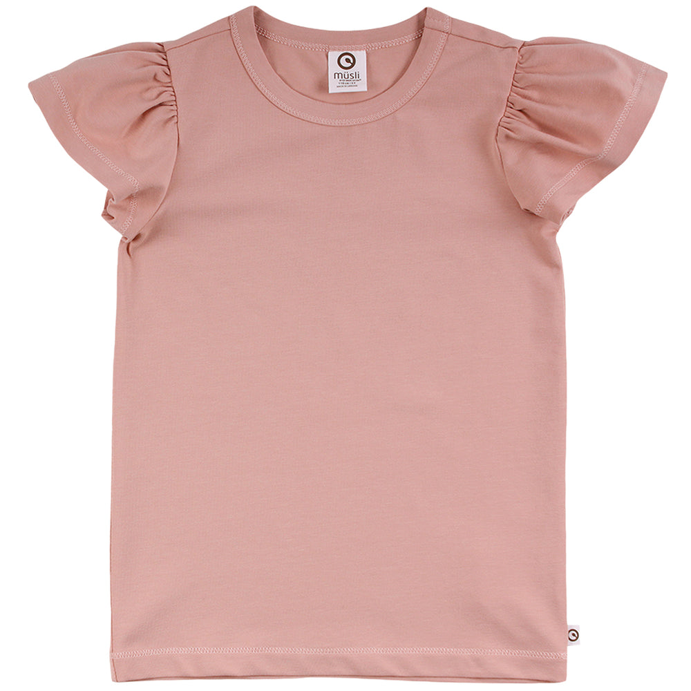 Müsli Cozy me butterfly sleeve T, Dream Blush