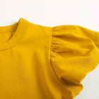 Müsli Cozy me butterfly sleeve T, mustard