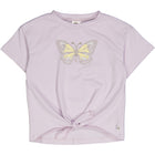 Müsli Crocus print s/s T, orchid