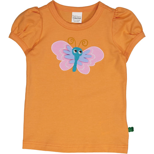 Müsli Hello Butterfly s/s T, tangerine