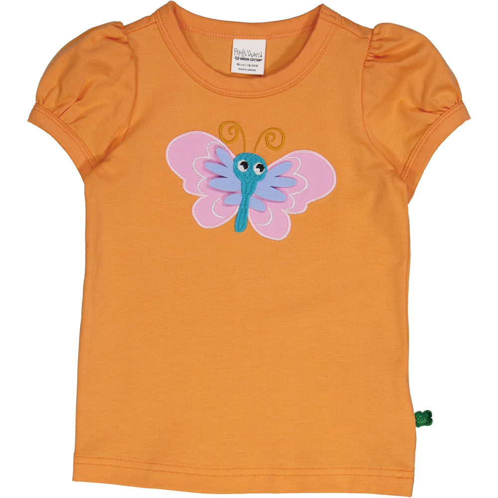 Müsli Hello Butterfly s/s T, tangerine