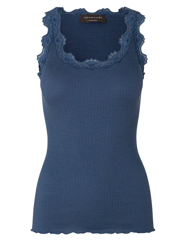 Rosemunde Babette siidist särgik, denim blue