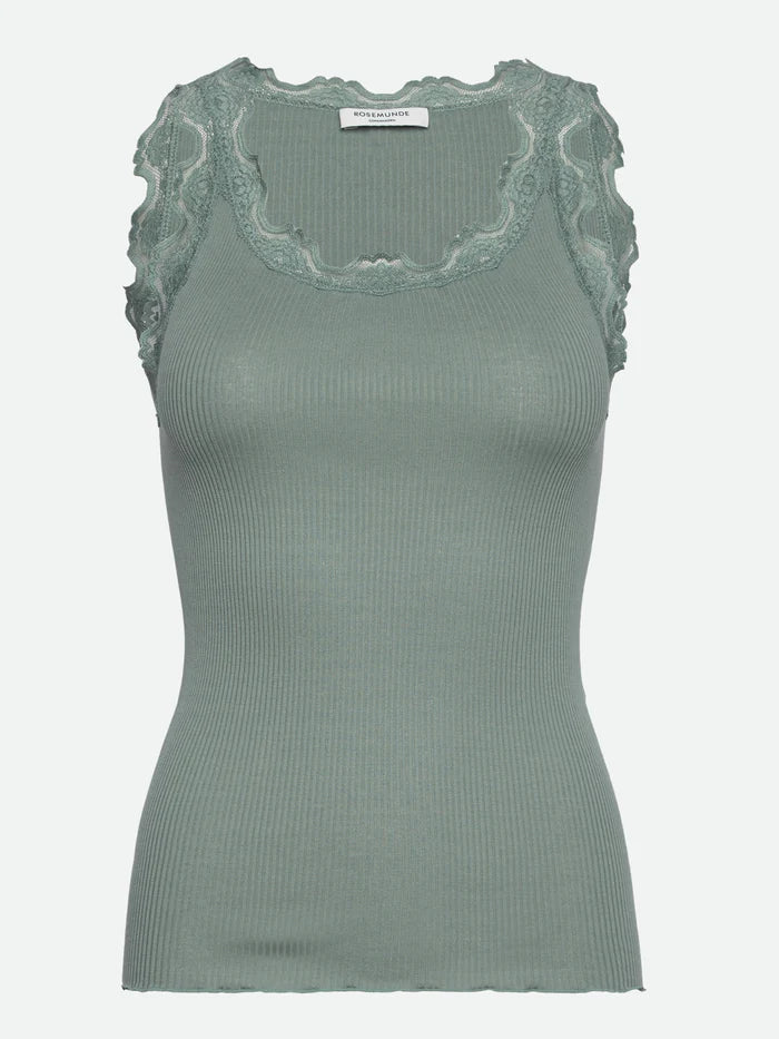 Rosemunde Babette siidist särgik, chinois green