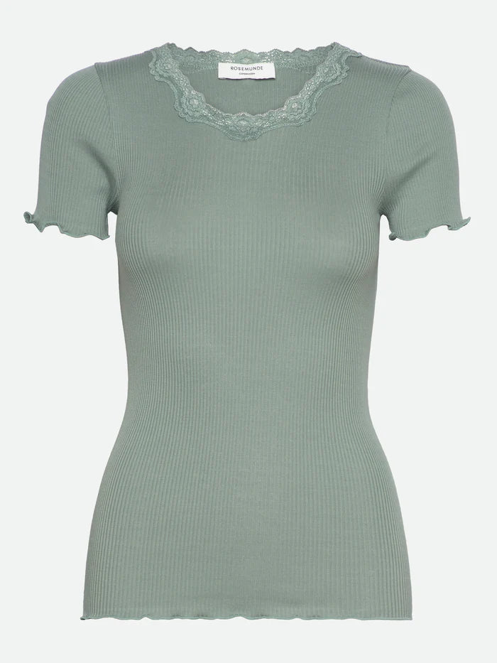 Rosemunde siidist pluus, chinois green