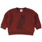 Müsli Fox quilt sweatshirt baby, fudge