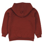 Müsli Fox quilt hoodie, fudge