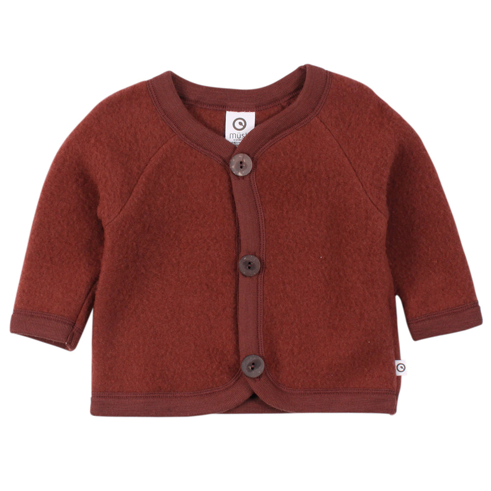 Müsli Woolly fleece jacket baby, fudge