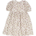 Müsli Crocus s/s dress, palsam cream/orchid/corn