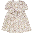 Müsli Crocus s/s dress, palsam cream/orchid/corn