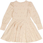 Müsli Anemones l/s dress, balsam rose/corn/balsam cream
