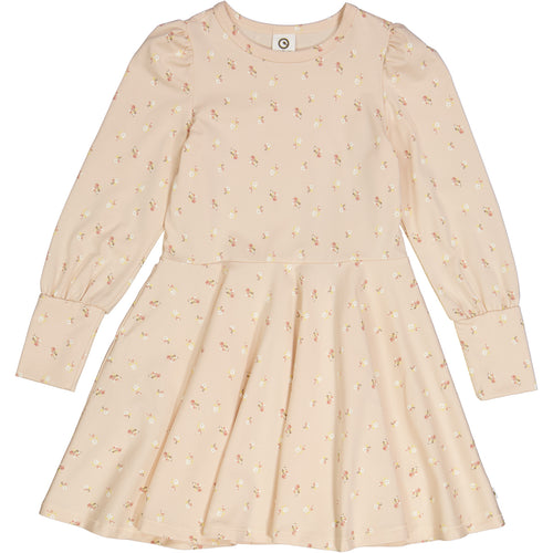 Müsli Anemones l/s dress, balsam rose/corn/balsam cream