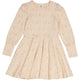 Müsli Anemones l/s dress, balsam rose/corn/balsam cream