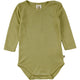 Müsli Woolly Baby meriino-siidi body, moss