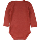 Müsli Woolly Baby meriino-siidi body, Russet